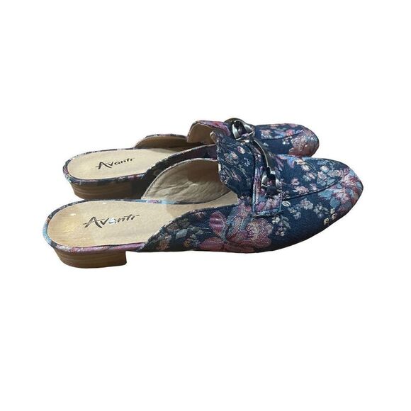 Avanti slip on floral sandals with open back size 9 - Picture 3 of 8